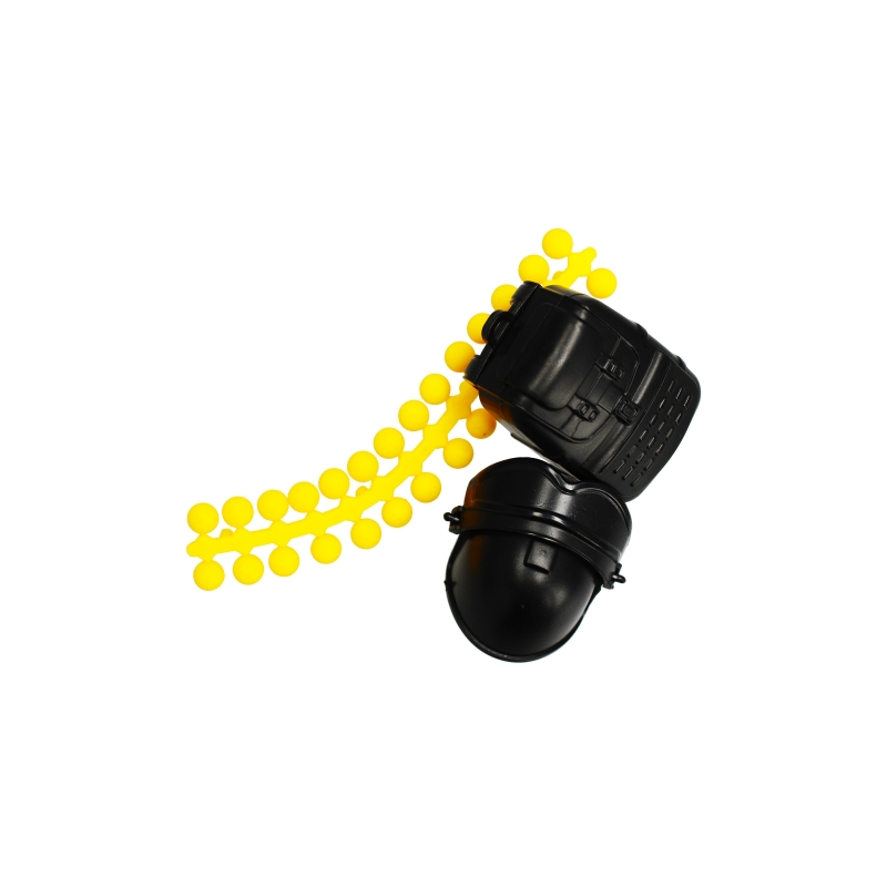 Pistol cu bile moi, 25cm, metal, accesorii incluse, negru, 6+ ani, MegaCreative, 483262 [4]