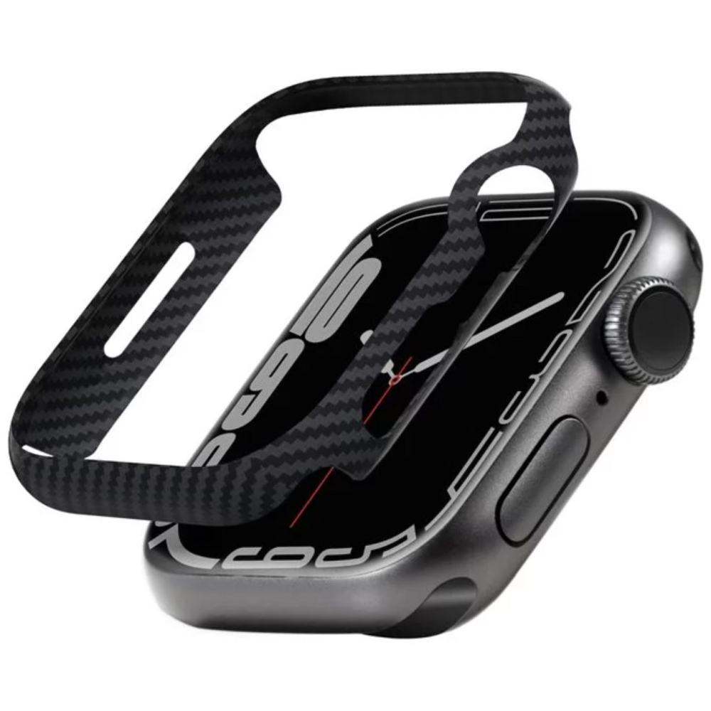 Pitaka Carcasa Air Case Aramida Apple Watch 7 45mm Negru [5]