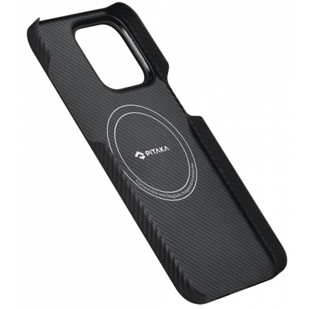 Pitaka Husa MagEZ 4 Aramida 600D iPhone 15 Plus, MagSafe Rhapsody [2]