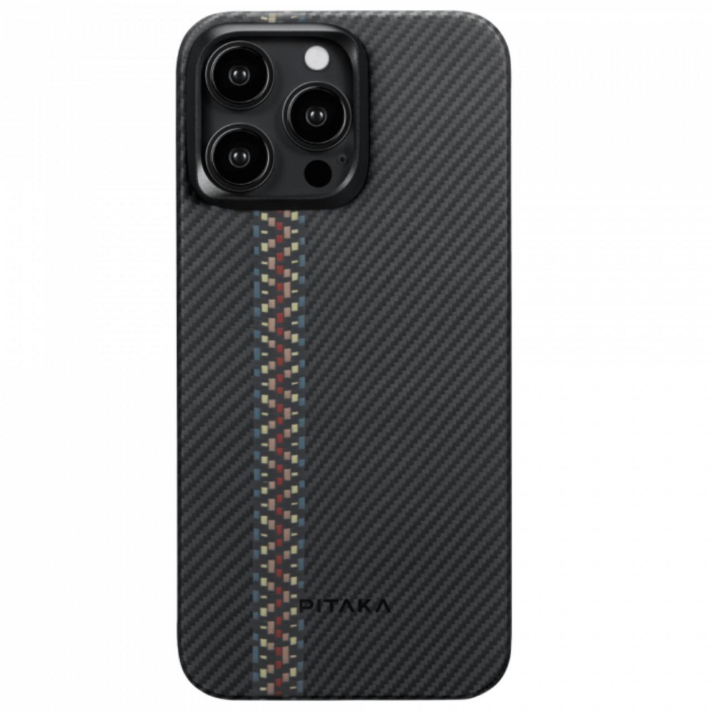 Pitaka Husa MagEZ 4 Aramida 600D iPhone 15 Pro, MagSafe Rhapsody [4]