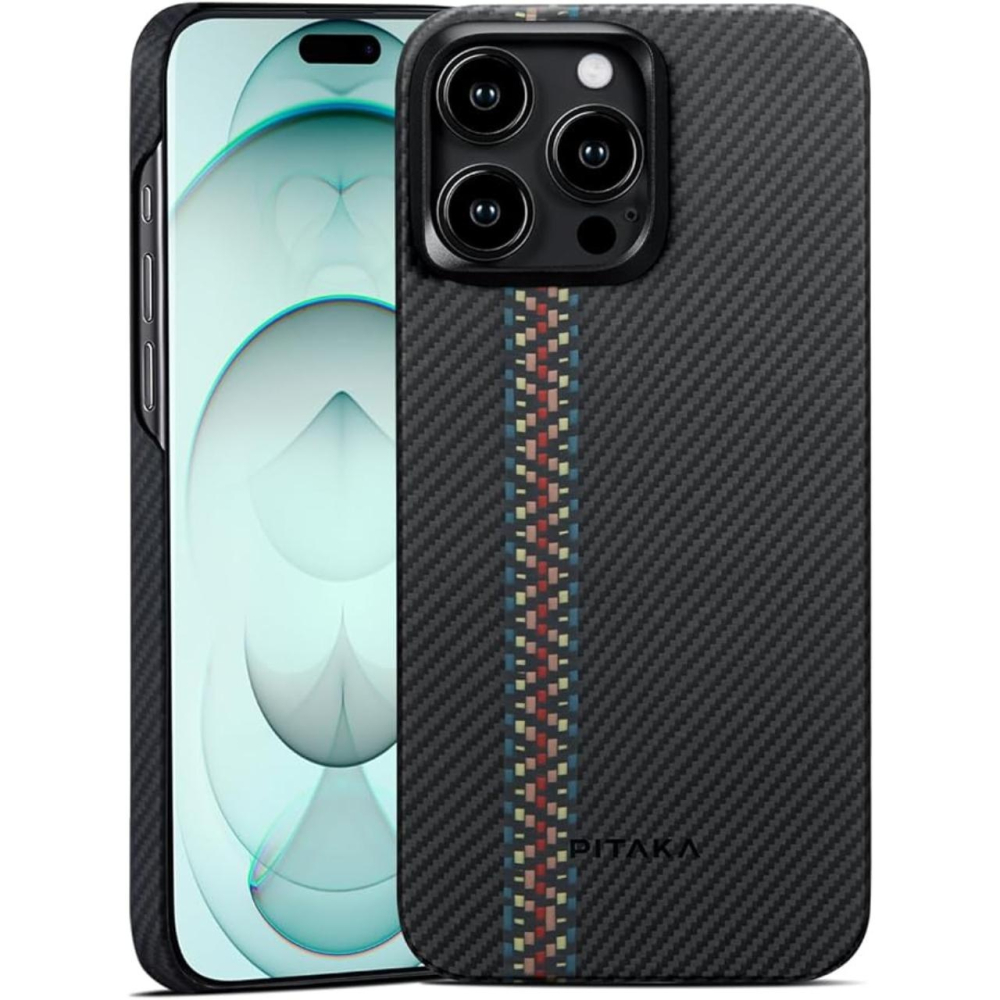 Pitaka Husa MagEZ 4 Aramida 600D iPhone 15 Pro Max, MagSafe Rhapsody [10]