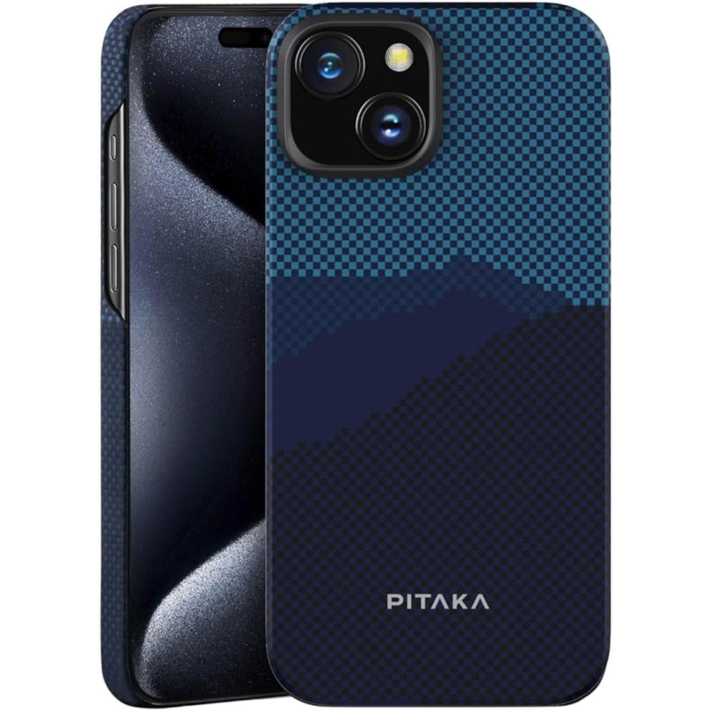 Pitaka Husa MagEZ 4 StarPeak Over the horizon 1500D, Aramida MagSafe iPhone 15 Plus [6]