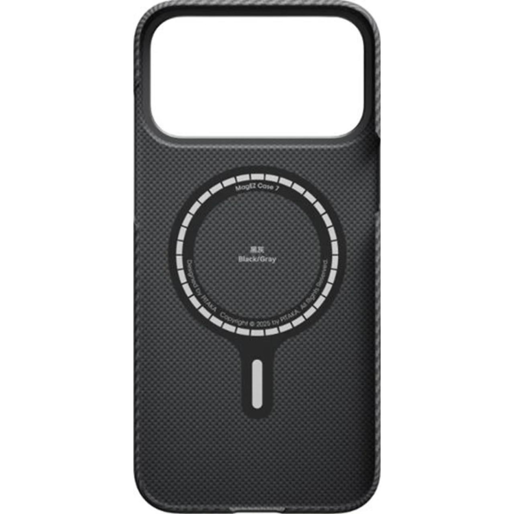 Pitaka Husa MagEZ 7 600D Ultra-Slim Aramida Magsafe iPhone 17 Pro Max Negru / Gri [3]
