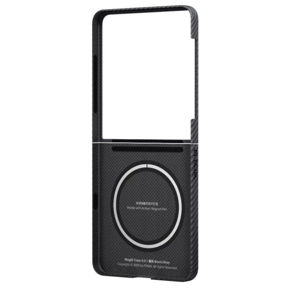 Pitaka Husa MagEZ 7, 600D, Ultra-Slim Aramida Magsafe Samsung Galaxy Z Flip7 Negru / Gri [2]