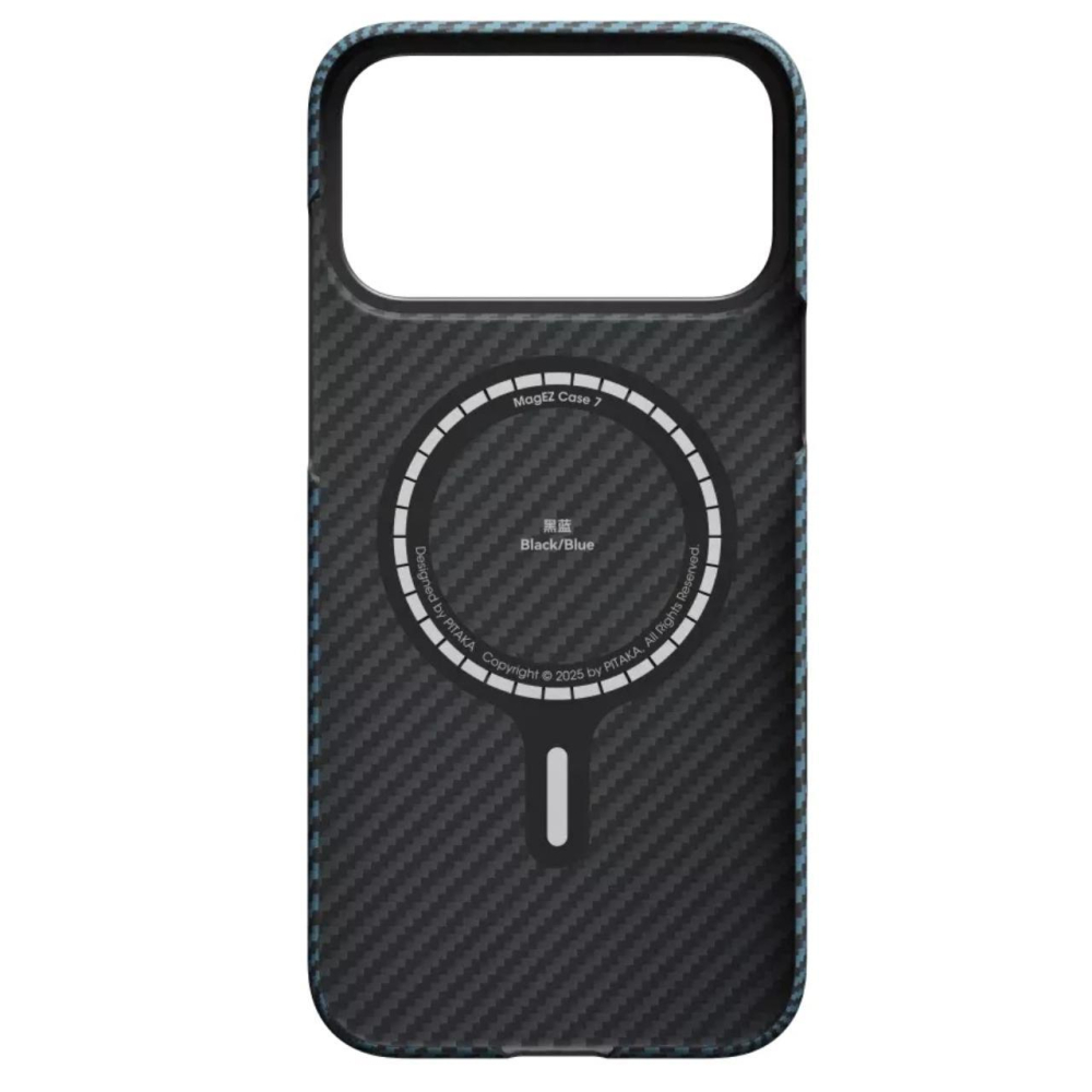 Pitaka Husa MagEZ 7 Pro 600D Ultra-Slim Aramida Magsafe iPhone 17 Pro Negru / Albastru [2]