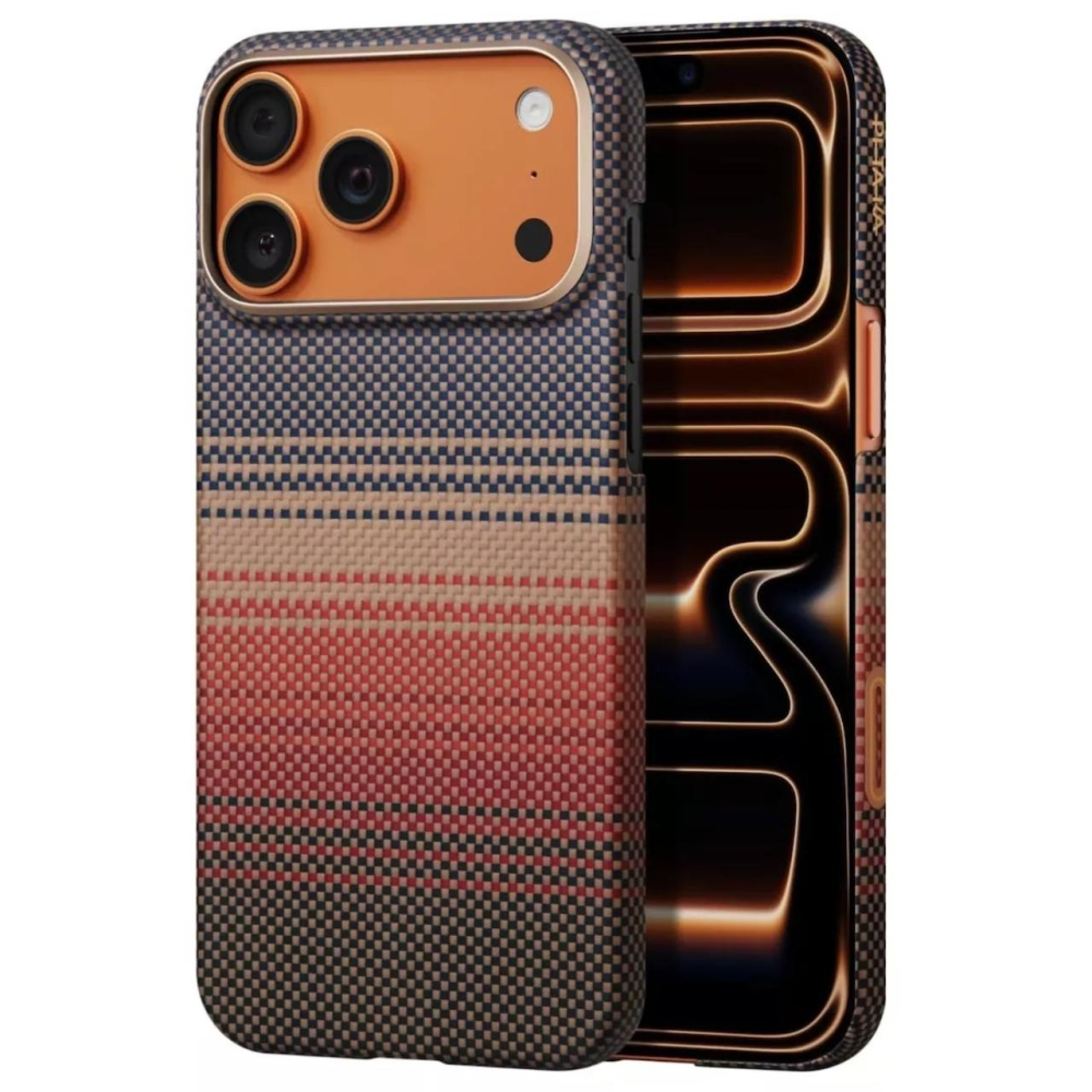 Pitaka Husa MagEZ 7 Pro 600D Ultra-Slim Aramida Magsafe iPhone 17 Pro Sunset [8]