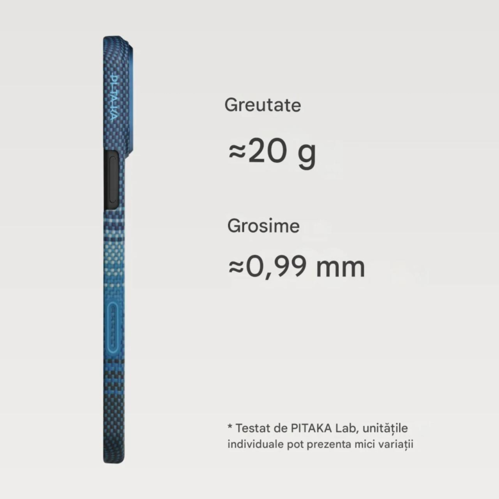 Pitaka Husa MagEZ 7 Ultra-Slim Aramida Magsafe iPhone 17 Moonrise [3]