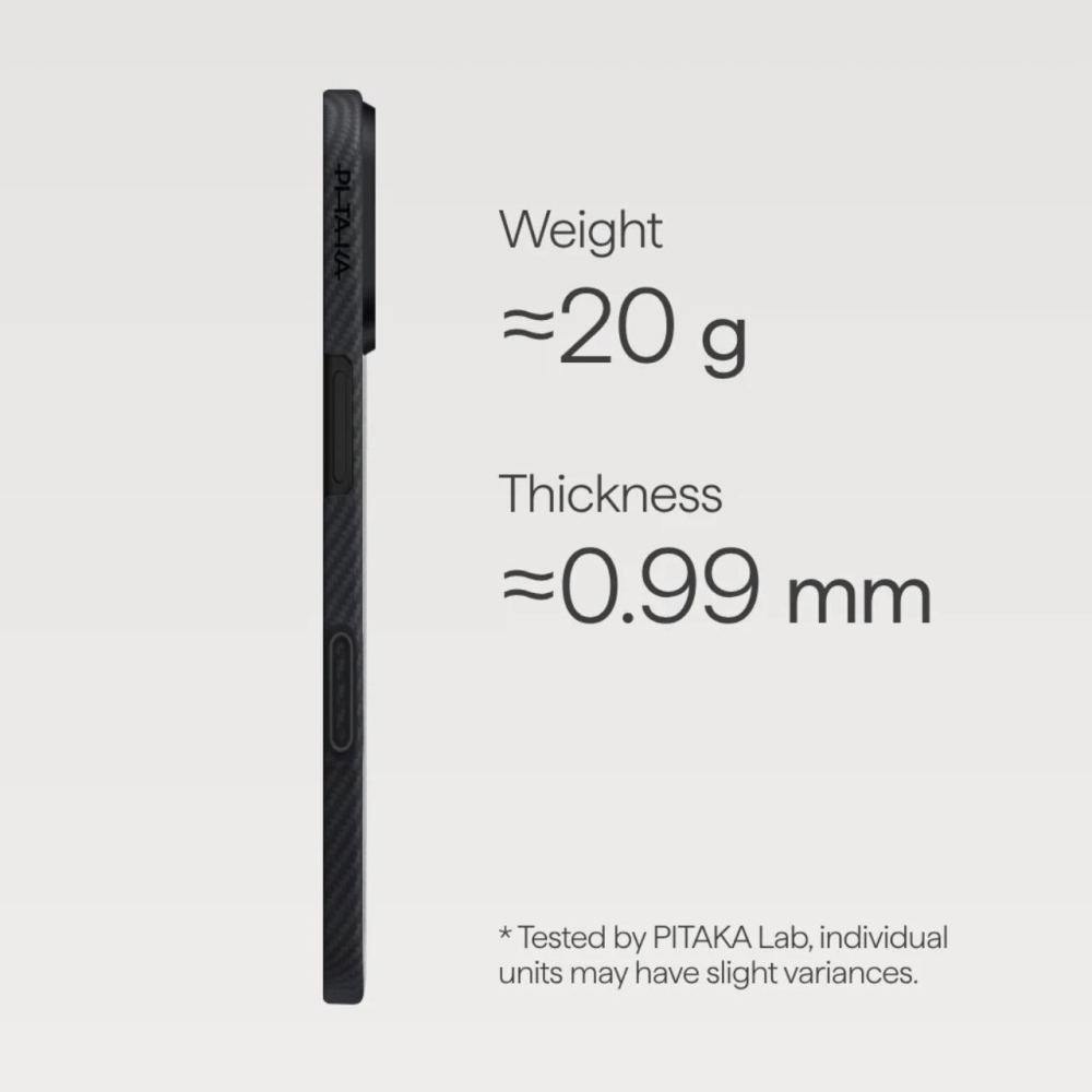Pitaka Husa MagEZ 7 Ultra-Slim Aramida Magsafe iPhone 17 Negru / Gri [3]