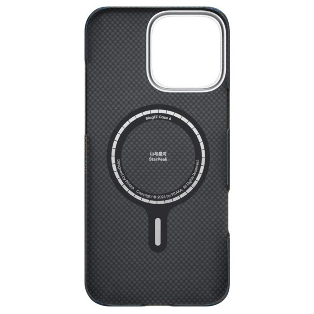 Pitaka Husa Tactile Woven Aramida Magsafe iPhone 16 Pro Max StarPeak Milky Way Galaxy [8]