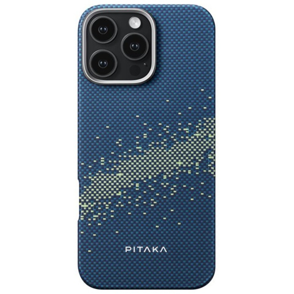 Pitaka Husa Tactile Woven Aramida Magsafe iPhone 16 Pro Max StarPeak Milky Way Galaxy [9]