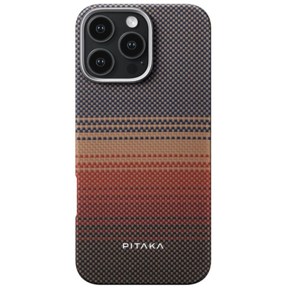 Pitaka Husa Tactile Woven Aramida Magsafe iPhone 16 Pro Sunset [4]