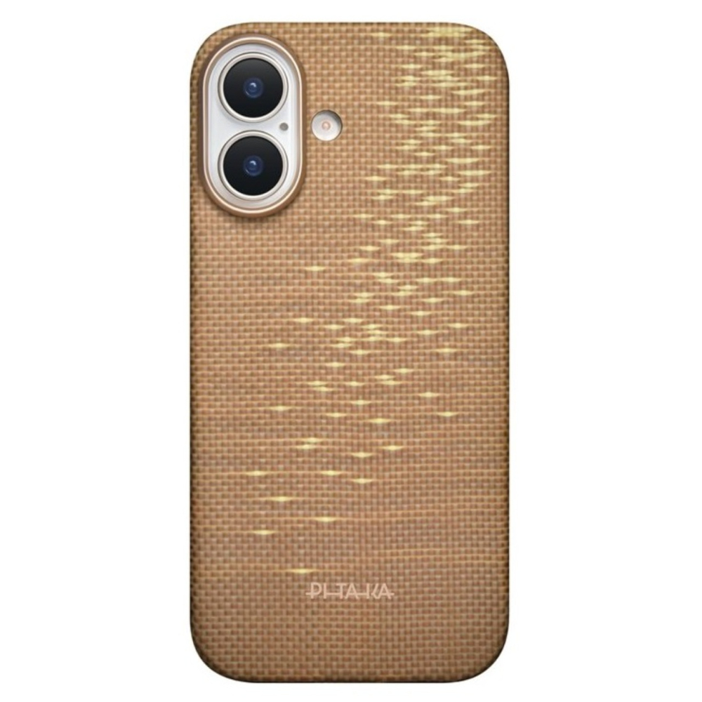 Pitaka Husa Ultra-Slim Aramida Glinds of Gold Magsafe iPhone 17 Auriu [8]