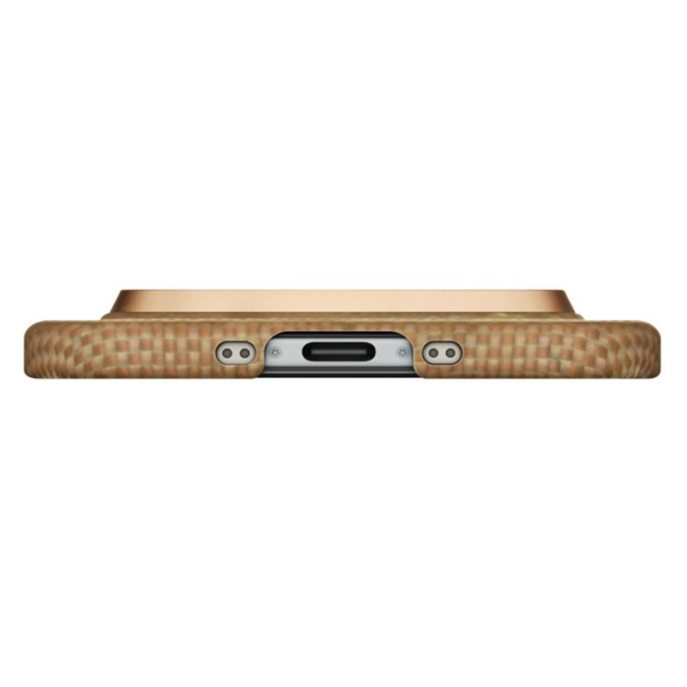 Pitaka Husa Ultra-Slim Aramida Glinds of Gold Magsafe iPhone 17 Auriu [5]