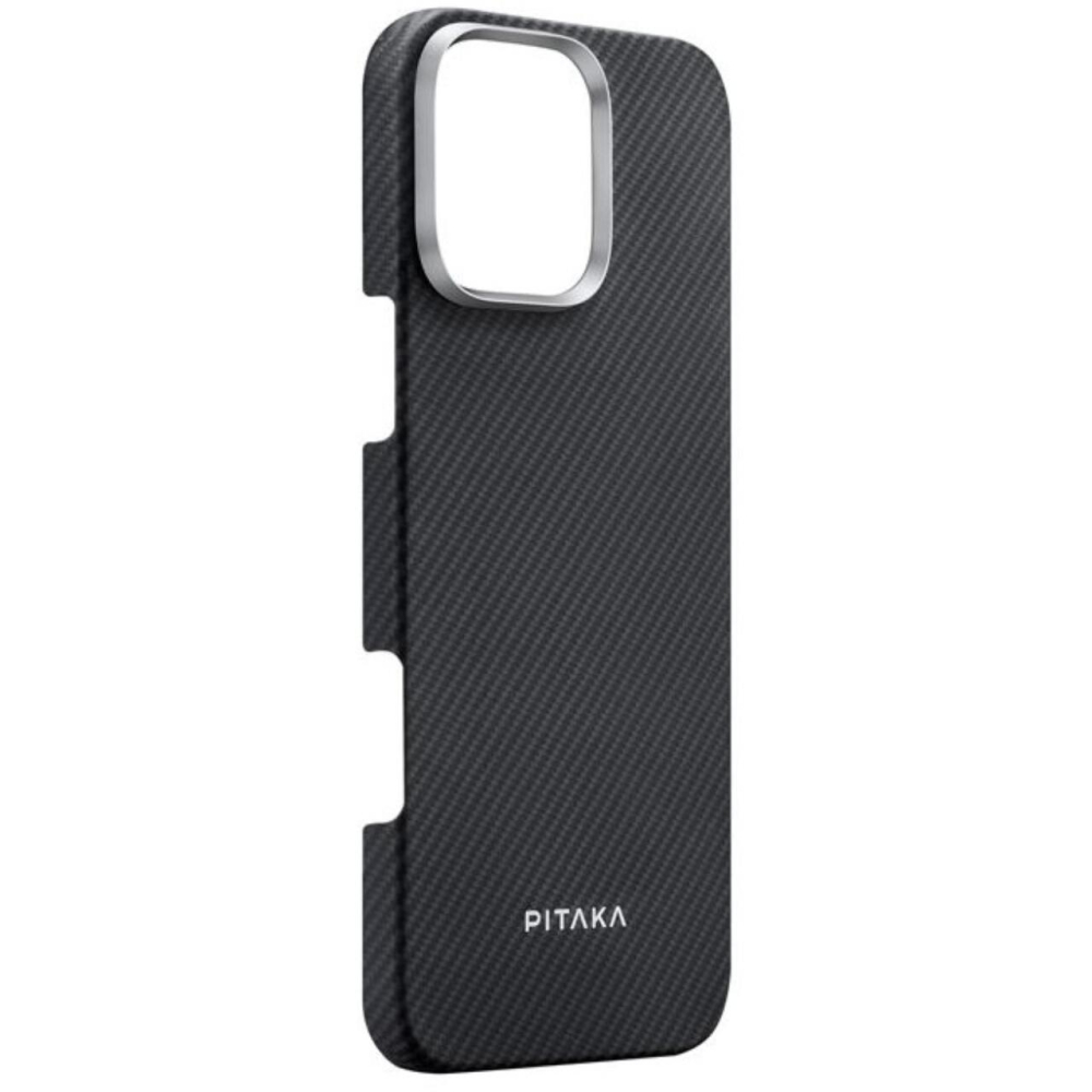 Pitaka Husa Ultra-Slim Aramida Magsafe iPhone 16 Pro Black / Grey [2]