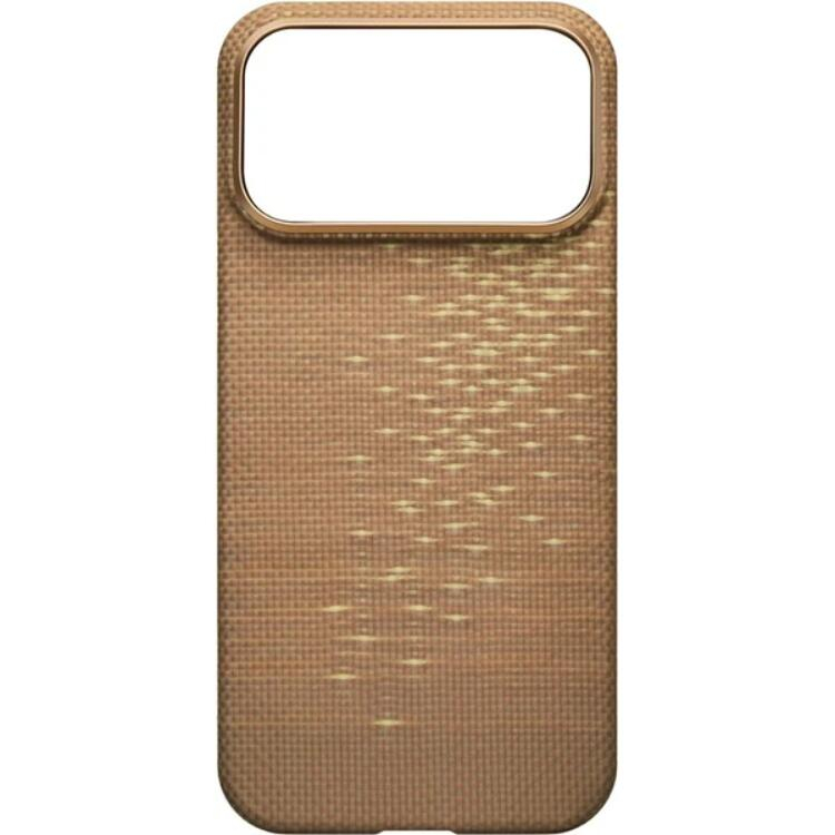 Pitaka Husa Ultra-Slim Aramida Magsafe iPhone 17 Pro Golden Glint [2]