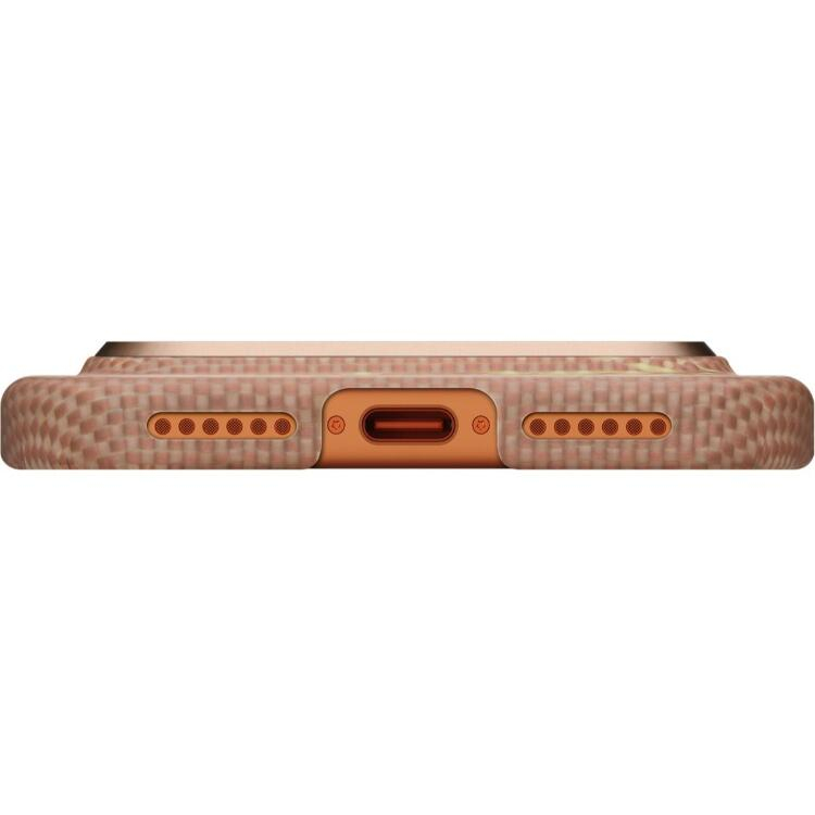 Pitaka Husa Ultra-Slim Aramida Magsafe iPhone 17 Pro Max Golden Glint [6]