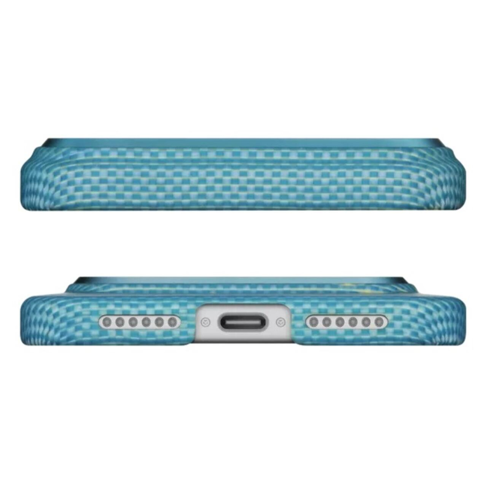 Pitaka Husa Ultra-Slim Aramida Magsafe iPhone 17 Pro Max Lucid Blue [5]