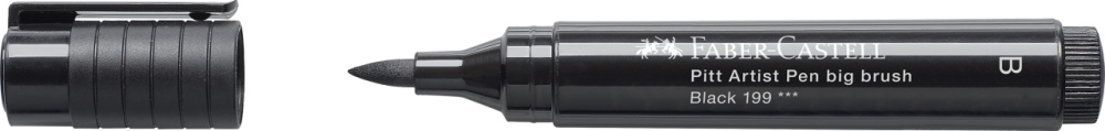 Pitt artist pen big brush negru faber-castell [2]