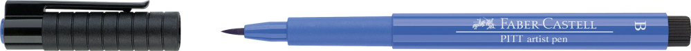 Pitt artist pen brush albastru cobalt faber-castell [2]