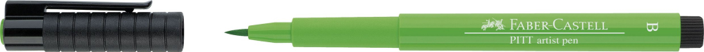 Pitt artist pen brush verde deschis faber-castell [2]