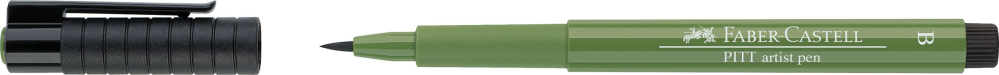 Pitt artist pen brush verde oliv faber-castell [2]
