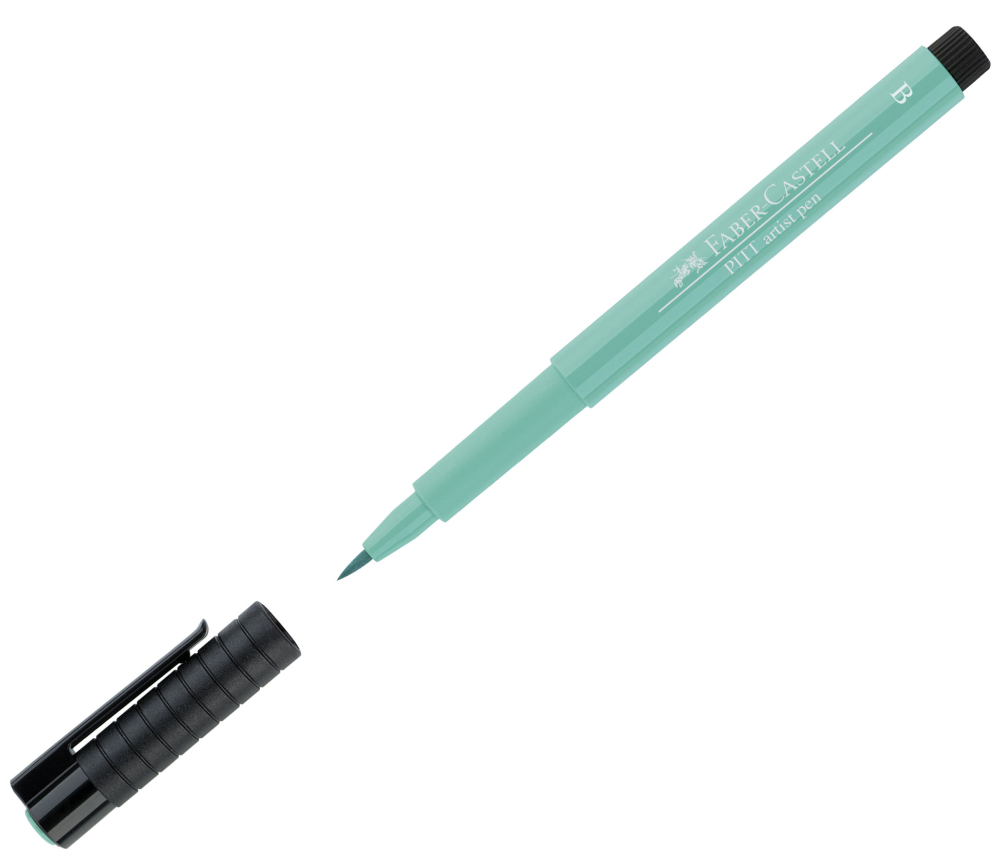 Pitt artist pen brush verde phtalo faber-castell [2]