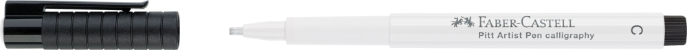 Pitt artist pen caligrafic alb faber-castell [3]