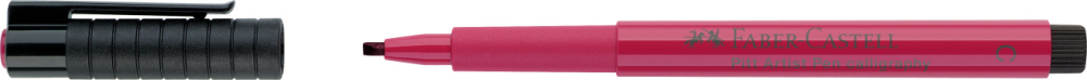 Pitt artist pen caligrafic roz carmin faber-castell [2]