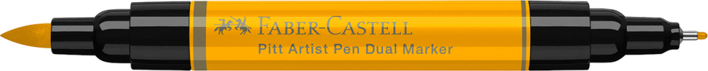 Pitt artist pen dual marker galben crom inchis 109 faber-castell [3]