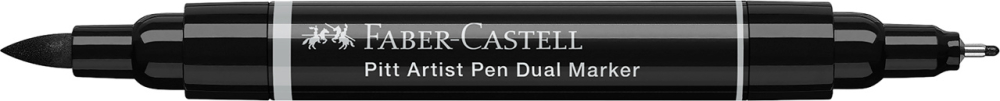 Pitt artist pen dual marker negru 199 faber-castell [5]