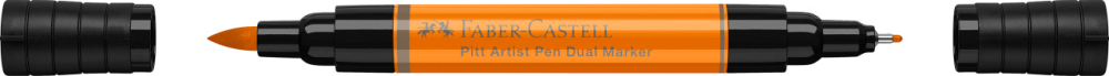 Pitt artist pen dual marker portocaliu glazurat 113 faber-castell [2]