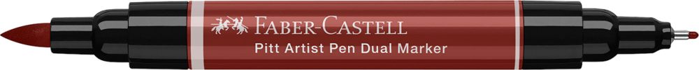 Pitt artist pen dual marker rosu indian 192 faber-castell [5]
