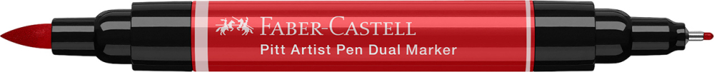 Pitt artist pen dual marker rosu intens 219 faber-castell [3]