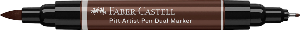 Pitt artist pen dual marker sepia inchis 175 faber-castell [3]
