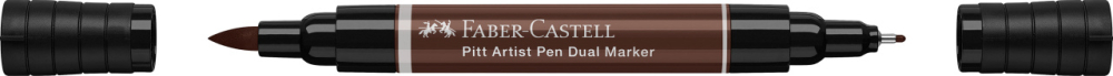 Pitt artist pen dual marker sepia inchis 175 faber-castell [2]