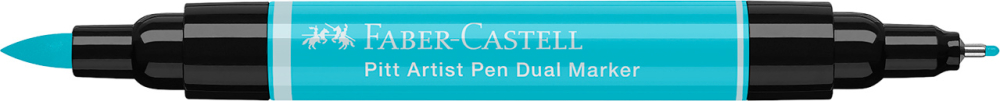 Pitt artist pen dual marker turcoaz cobalt deschis 154 faber-castell [3]