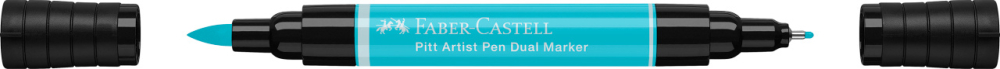 Pitt artist pen dual marker turcoaz cobalt deschis 154 faber-castell [2]