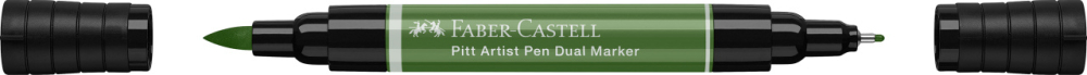 Pitt artist pen dual marker verde crom opac 174 faber-castell [2]