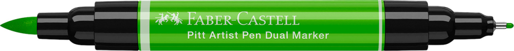 Pitt artist pen dual marker verde frunza 112 faber-castell [3]