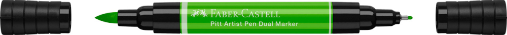 Pitt artist pen dual marker verde frunza 112 faber-castell [2]