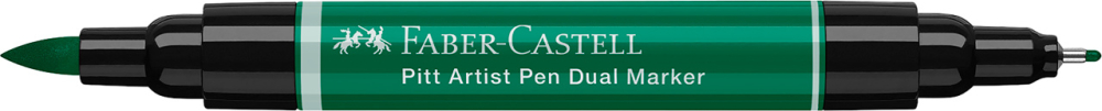 Pitt artist pen dual marker verde phtalo inchis 264 faber-castell [3]