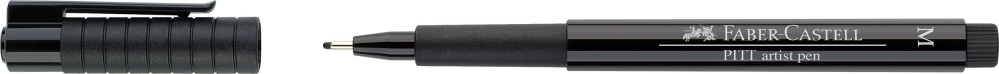 Pitt artist pen m negru faber-castell [2]