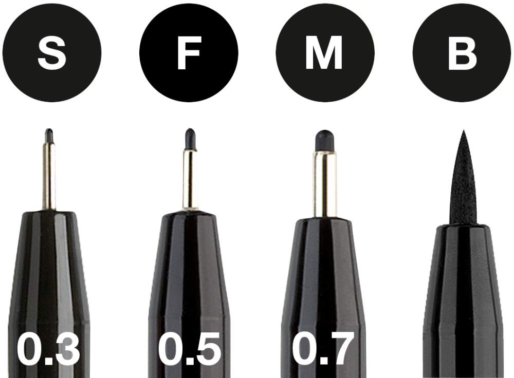 Pitt artist pen set 4 buc negru faber-castell [2]