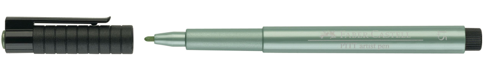 Pitt artist pen verde metalizat faber-castell [2]