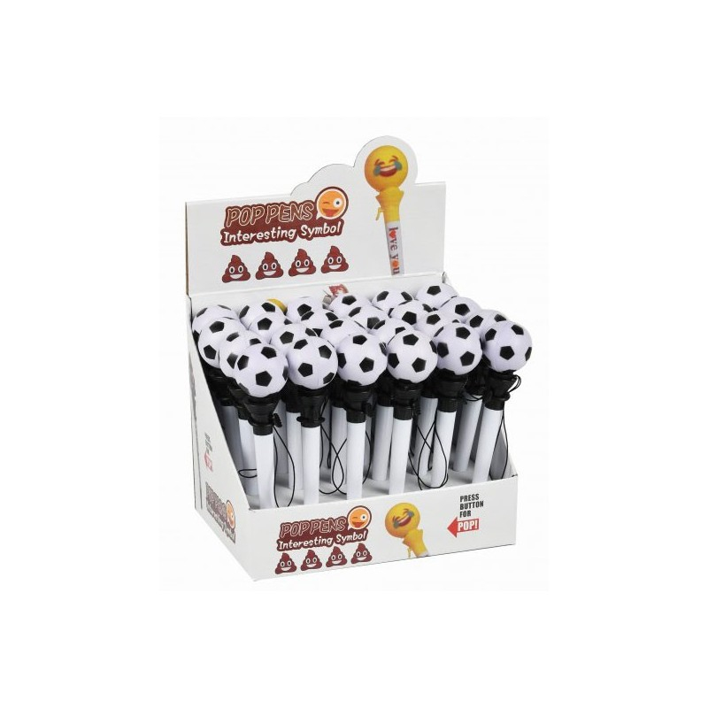 Pix cu bila CNX, cu mecanism, corp alb, figurina pop-up minge fotbal [3]
