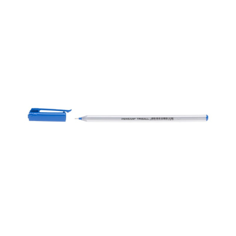 Pix cu bila Pensan Triball, 1.0mm, triunghiular, cu capac, scris albastru [2]