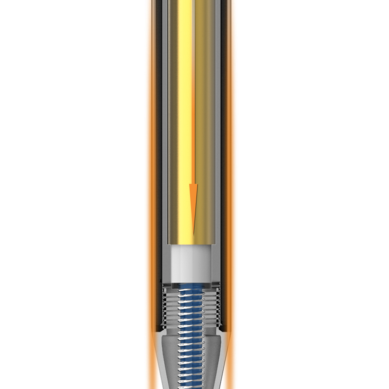 Pix cu gel cu mecanism 0.5mm albastru corp albastru nusign deli [5]