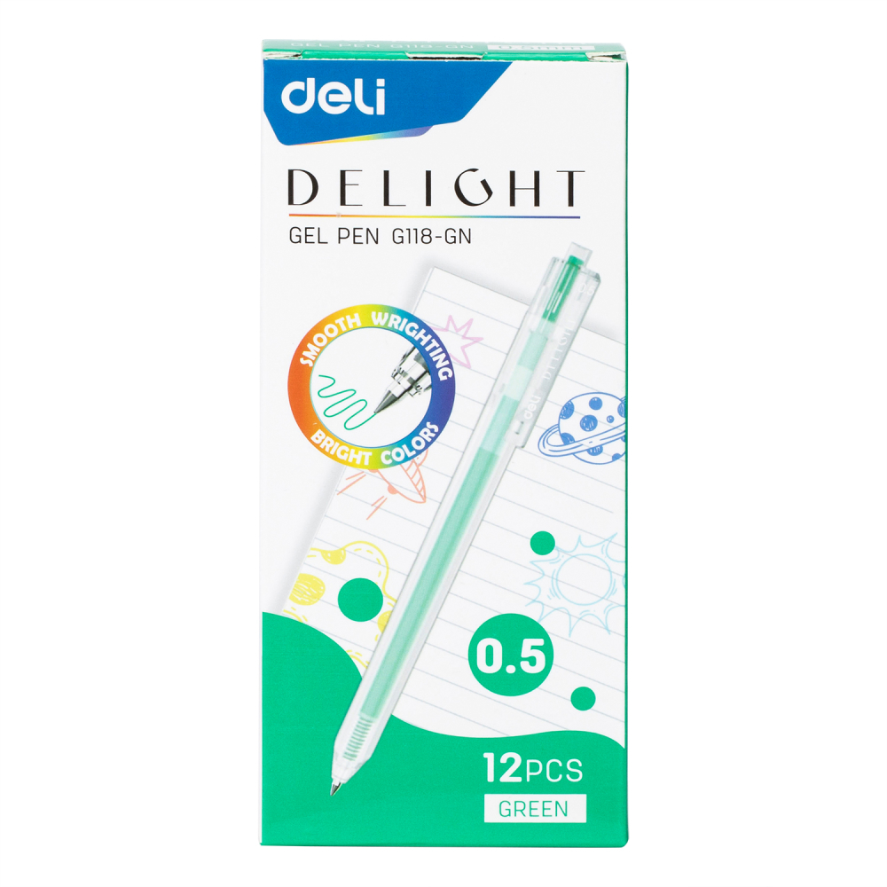 Pix cu gel cu mecanism 0.5mm verde delight deli [2]