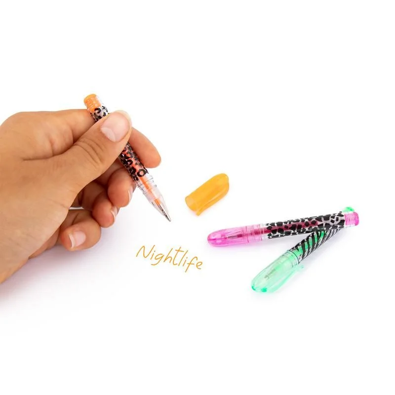Pix cu gel Trendhaus 955524, cu capac, mini, set 6 culori (neon / pastel / sclipici) [4]