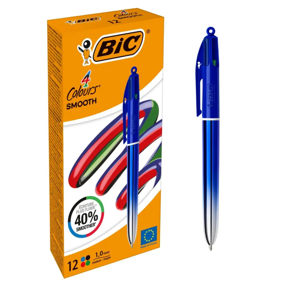 Pix cu mecanism 4 culori smooth grad bic [4]